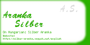 aranka silber business card